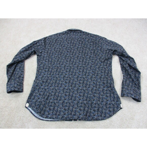 Tintoria Mattei 954 Shirt Mens 44 17.5 Extra Large XL Slim Floral Graphic Print - Picture 8 of 13